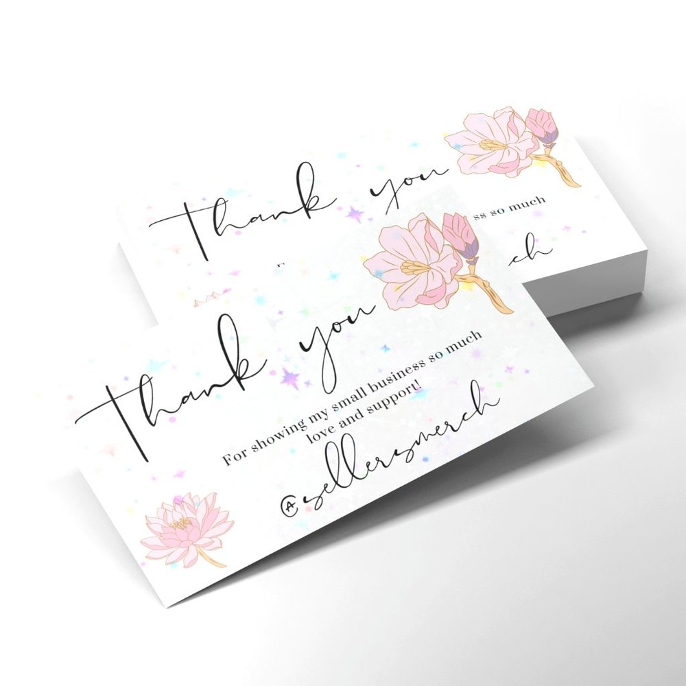 Holographic Thank You Cards - Picture 3 of 4